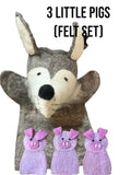 Three Little Pigs Felt Puppet Set