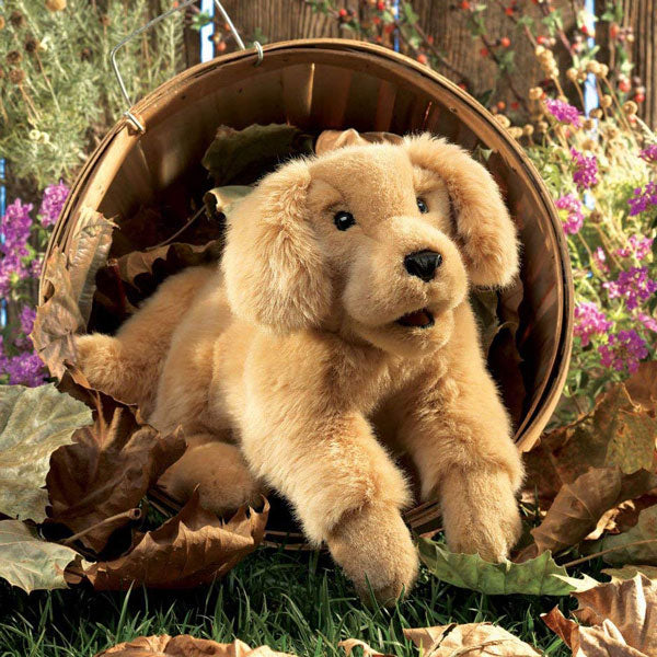Folkmanis Golden Retriever Puppy Dog // #1 Australian Puppet Store™