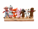 Gingerbread Man (Felt Finger Puppet Set)