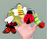 Bugs  (Felt Finger Puppet Set)