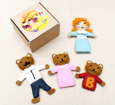 Goldilocks & The Three Bears (Felt Finger Puppet Set)