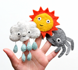 Incy Wincy Spider (Felt Finger Puppet Set)
