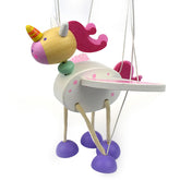 Wooden Marionette Unicorn
