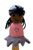Felt Fairy Finger Puppet (Purple)