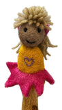 Felt Fairy Finger Puppet (Pink)