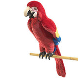 Scarlet Macaw Parrot - Folkmanis