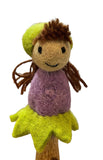 Felt Fairy Finger Puppet (Green)