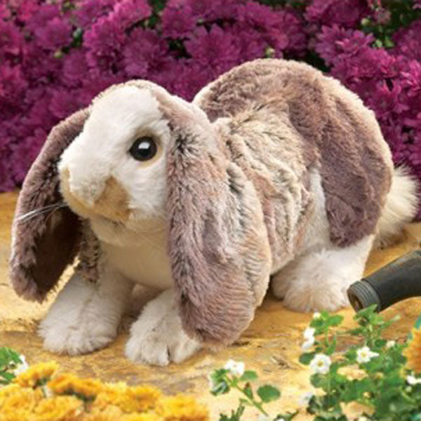 Angora Rabbit Puppet Baby Lop Rabbit Folkmanis – Creative Play Puppets