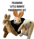 Folkmanis Finger Puppet Set - Little Bunny's