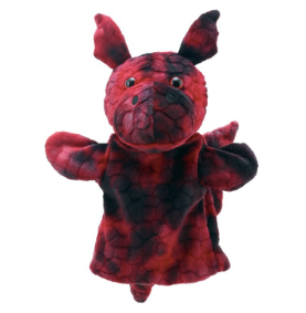 Red Play Puppet Red Dragon - Puppet Buddies – Creative Play Puppets