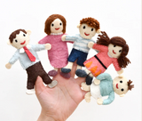 Family  (Felt Finger Puppet. Set of 5)