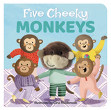 Five Cheeky Monkeys Finger Puppet Book