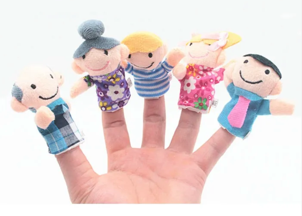Family Puppet Set Finger Puppet Family (6 Set) – Creative Play Puppets