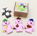 3 Little Pigs (Felt Finger Puppet Set)