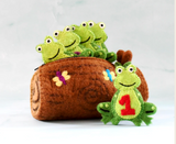 5 Speckled Frogs (Felt Finger Puppet Set)