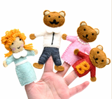 Goldilocks & The Three Bears (Felt Finger Puppet Set)
