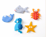 Ocean & Sea  (Felt Finger Puppet Set)