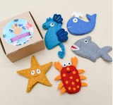Ocean & Sea  (Felt Finger Puppet Set)