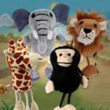 Wild Safari Finger Puppet Set