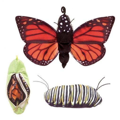 Cute Folkmanis Monarch Butterfly Lifecycle Puppet // Shop Now