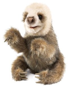 Folkmanis™ Baby Sloth Hand Puppet - AUSTRALIAN TOY // Shop Now