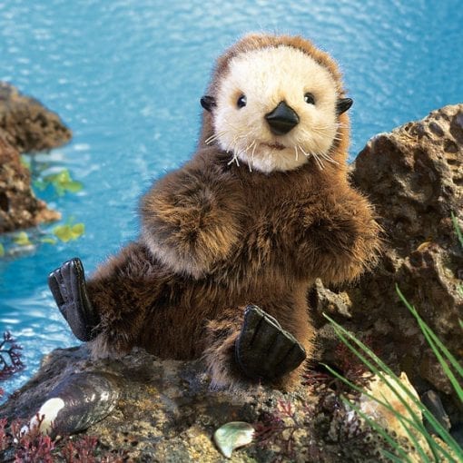Folkmanis™ Baby Sea Otter Puppet - AUSTRALIAN TOY // Shop Now