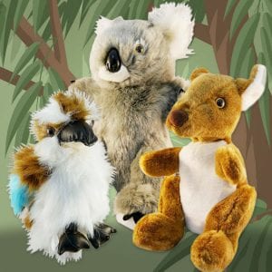 3 Australian Wild Animal Puppets - "Hand Puppet Store™' // Shop Now