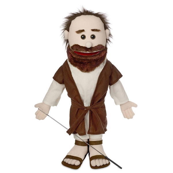 Silly Puppets Moses Biblical Glove Puppet Bundle 14 inch with Arm Rod 