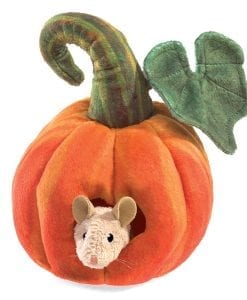 Mouse in A Pumpkin Puppet Folkmanis // Shop now